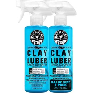 imageChemical Guys Luber Synthetic Lubricant and Detailer 2 Pack 2 x 16 Fl Oz  Clay Bar Lubricant and Quick Detailer for Smooth Glossy Finish WACCly1001602